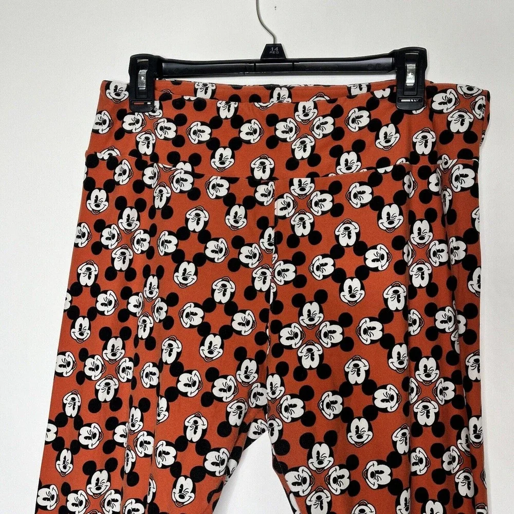 LuLaRoe Disney Leggings Tall‎ & Curvy Mickey Mouse AOP Elastic Stretch Pants OS